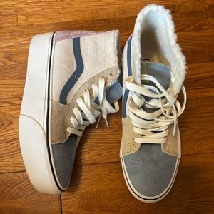 vans platform sherpa lined